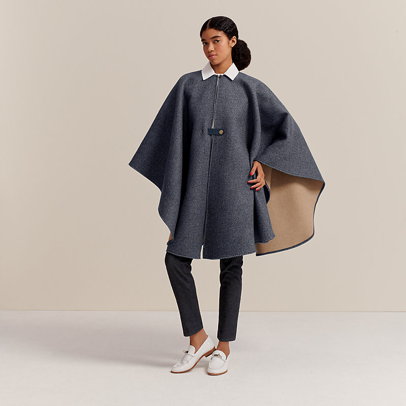 hermes cashmere poncho