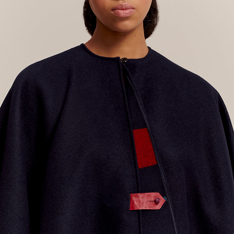 Wool and linen cape