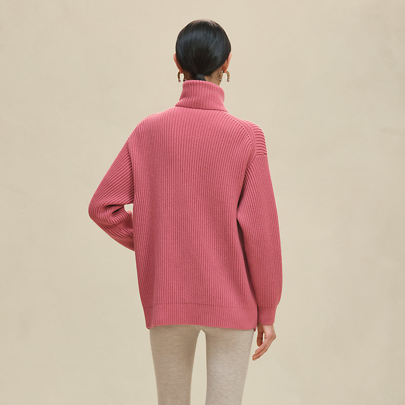t.japan knit jacket ピンク Wool knit jacket - Pink | Hermès Hong Kong SAR