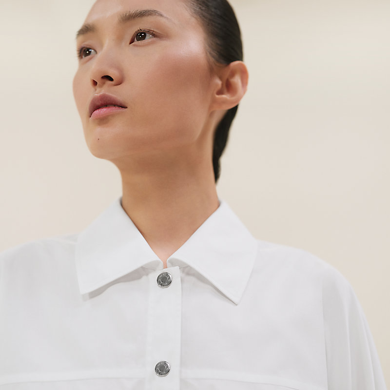 エルメス シャツ 90s “Hermes” linen open collar shirt 90年代 エルメス リネン