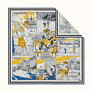 hermes wow double face scarf