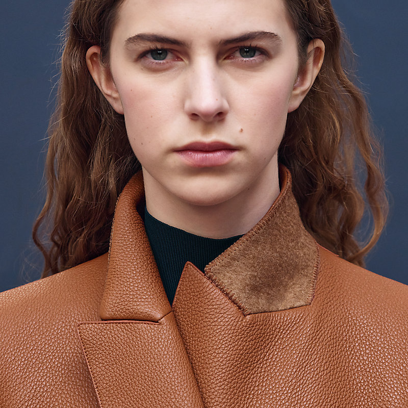 Wrap leather suit jacket, View: , view 5 of 8