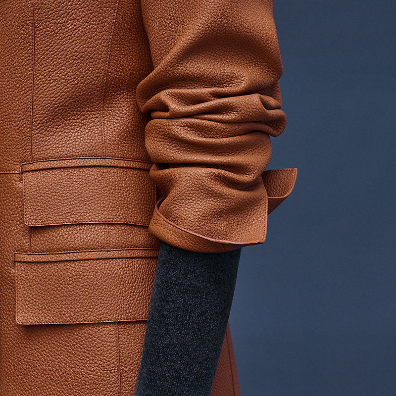 Wrap leather suit jacket, View: , view 8 of 8