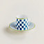 Xícara e pires de café A Walk in the Garden, Exibir: Sendo usado, worn, visualizar 1 de 4