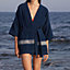 Yachting beach robe, short version, View: Worn, worn, view 2 of 4