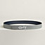 Yachting belt buckle & Reversible leather strap 32 mm, view 2 of 3