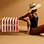 Yachting Raye beach towel, small model, View: Worn, worn, view 3 of 3