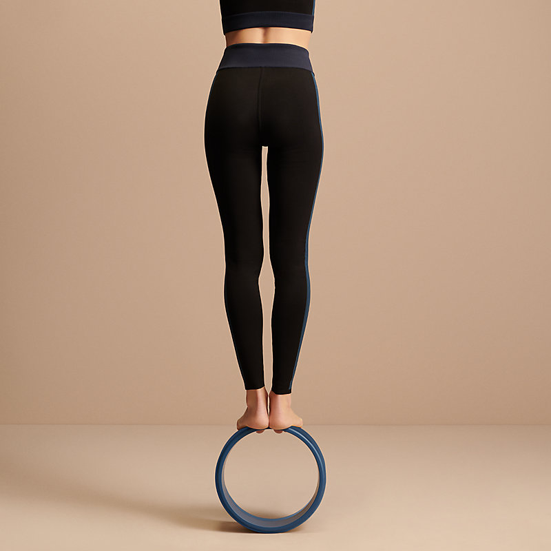 Hermes Black/Teal Yoga Leggings + Bra Top Set sz M w/ Tags – Mine