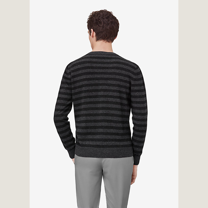 Zebra crewneck sweater