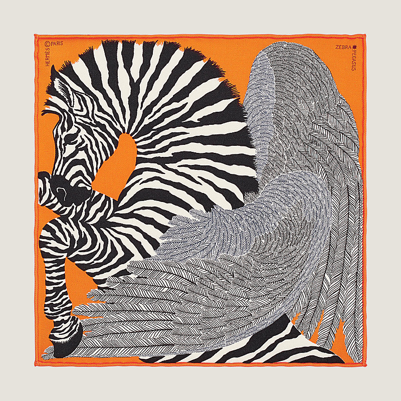 hermes zebra pegasus scarf