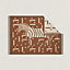 Zebre Zig Zag blanket, View: Back, back, view 4 of 5