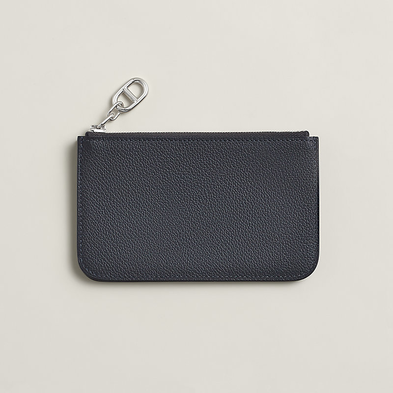 Zipengo Chaine d'Ancre card holder - Grey | Hermès Hong Kong SAR