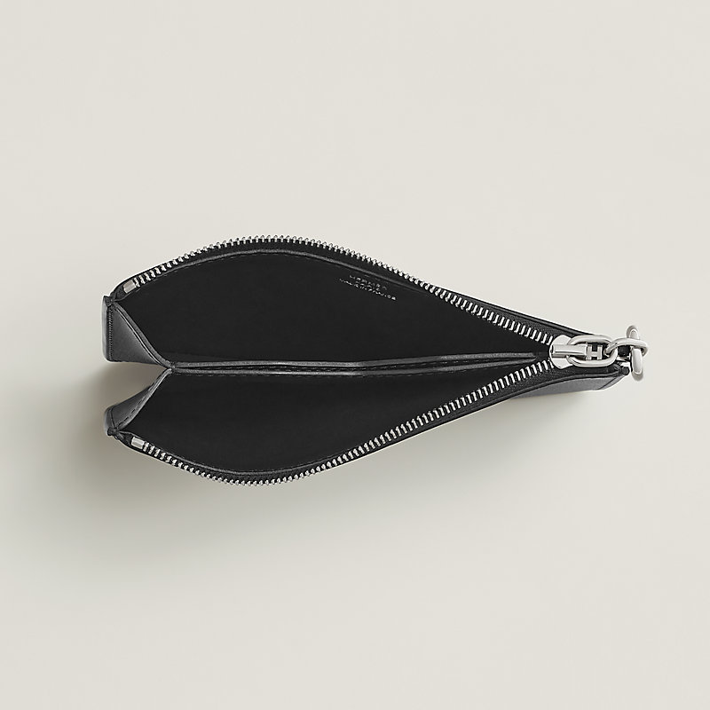 Zipengo Chaine d'Ancre card holder - Black | Hermès USA