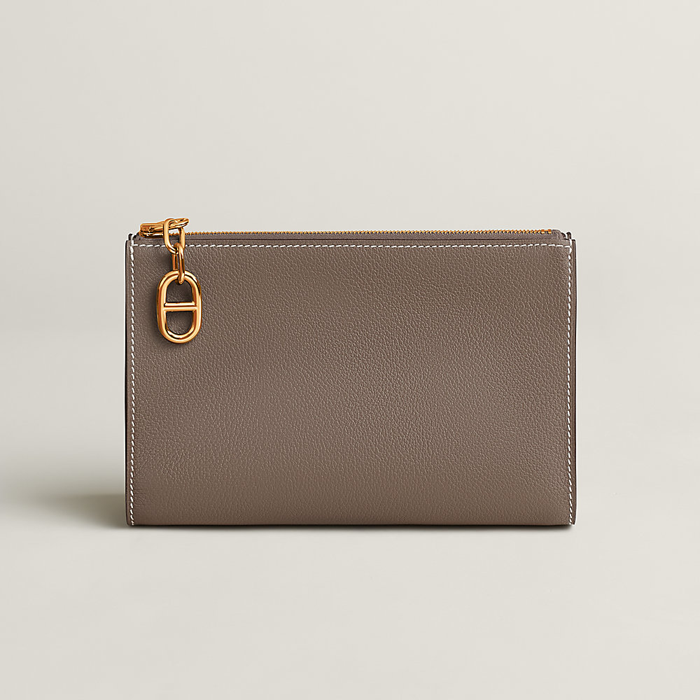 Zipengo Chaine d'Ancre PM pouch - Beige | Hermès Canada