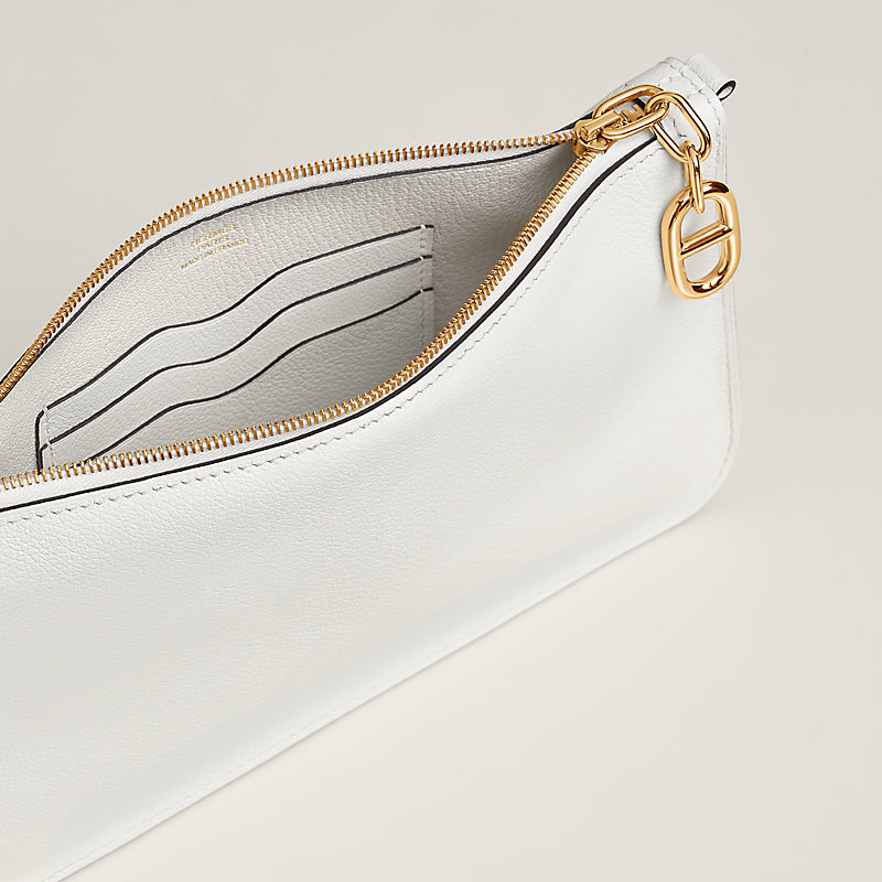 Zipengo Chaine d'Ancre To Go pouch - White | Hermès Canada