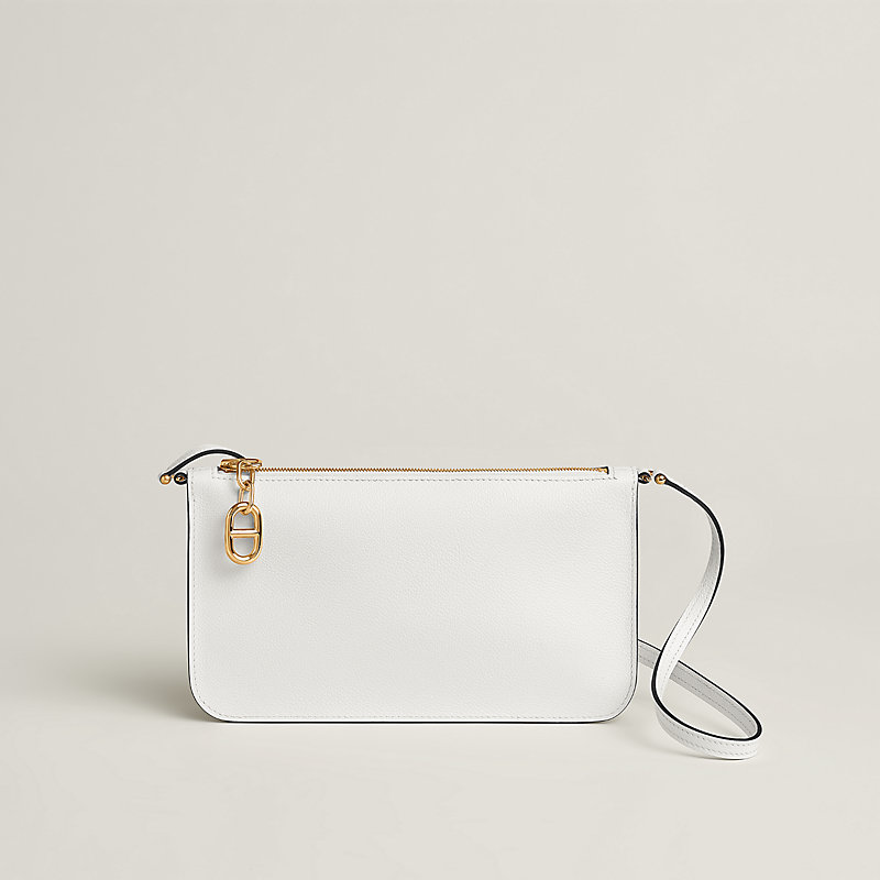 Zipengo Chaine d'Ancre To Go pouch - White | Hermès Canada