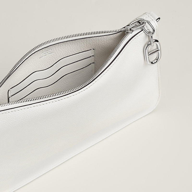 【シンプルイズベスト】HERMES Zipengo Chaine d'Ancre ポーチ Zipengo Chaine d'Ancre To Go pouch - White | Hermès USA