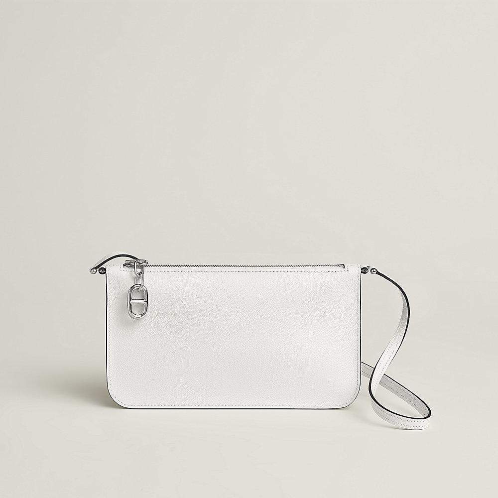 Zipengo Chaine d'Ancre To Go pouch - White | Hermès USA