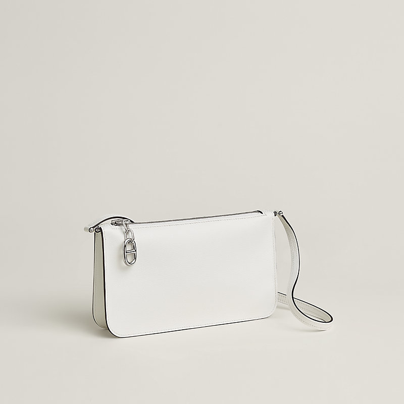 Zipengo Chaine d'Ancre To Go pouch - White | Hermès USA