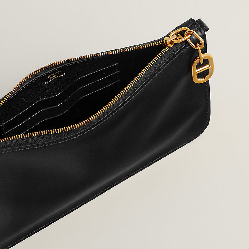 Zipengo Chaine d'Ancre To Go pouch - Black | Hermès USA
