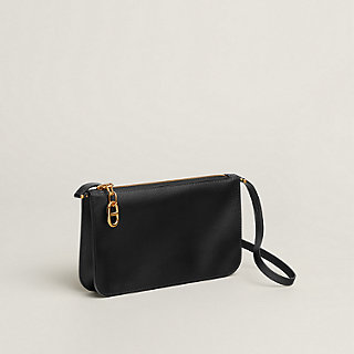 Zipengo Chaine d'Ancre To Go pouch - Black | Hermès USA