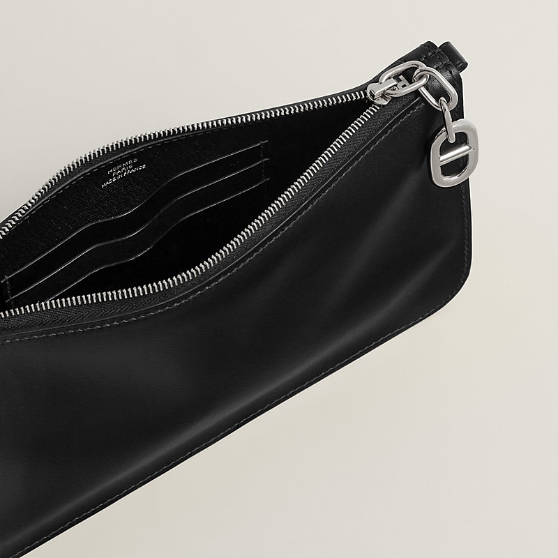 Zipengo Chaine d'Ancre To Go pouch - Black | Hermès USA