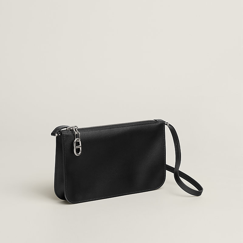 HERMES シエスタ&トウカン Zipengo Chaine d'Ancre To Go pouch - Black | Hermès USA