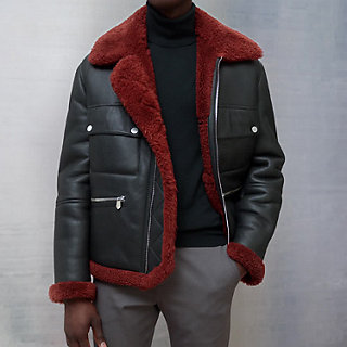 hermes shearling coat