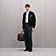 Zipped cardigan with leather detail, View: Worn, worn, view 1 of 5