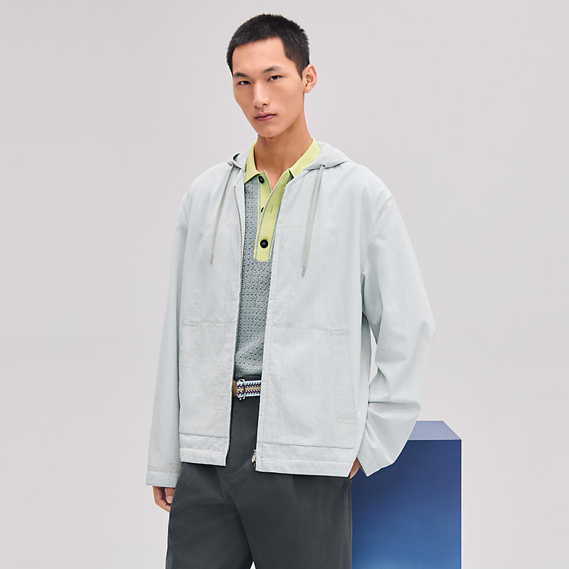 Zipped hooded jacket | Hermès USA Zipped hooded jacket | Hermès USA