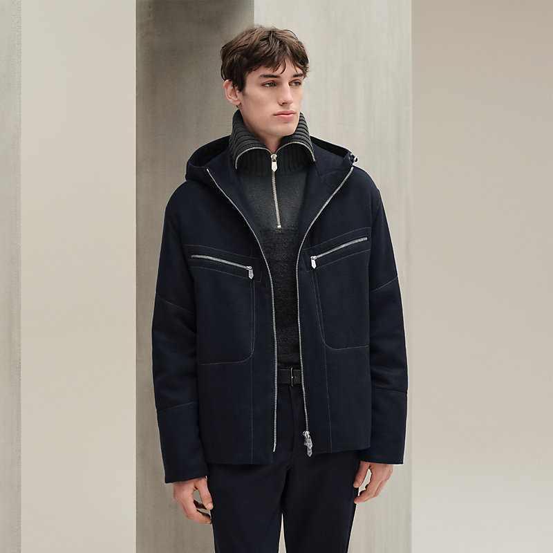 Zipped hooded jacket | Hermès Macau SAR