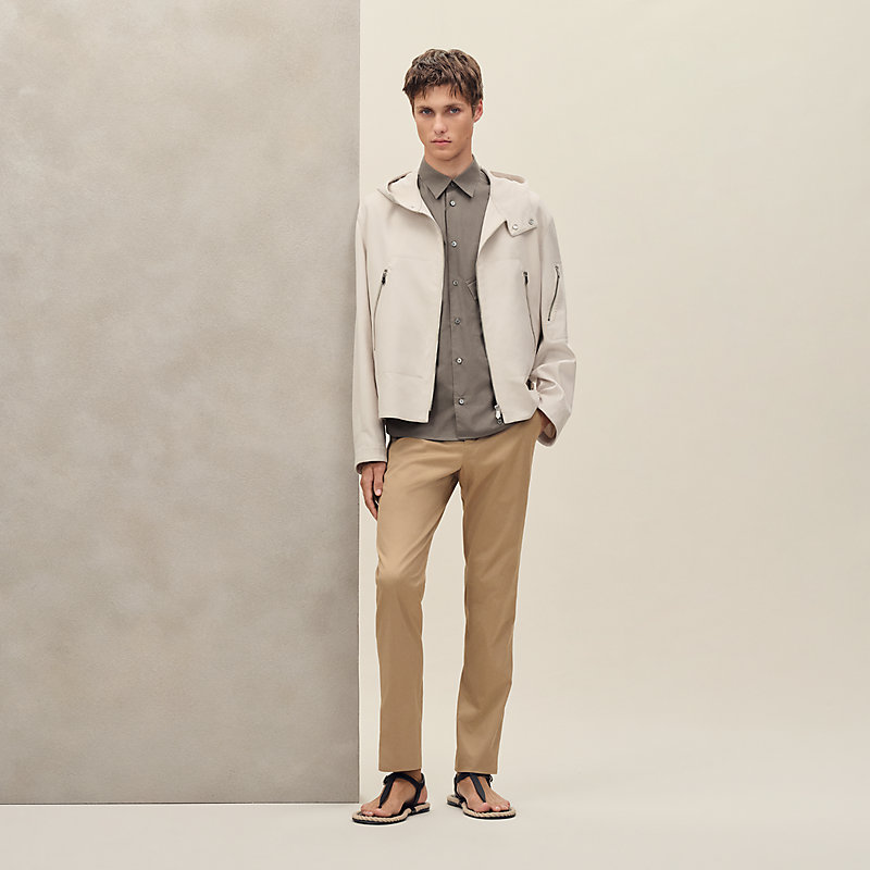 Zipped hooded jacket | Hermès Canada