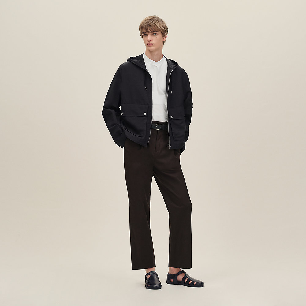 Zipped hooded jacket | Hermès USA
