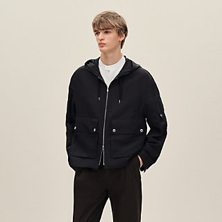 Zipped hooded jacket | Hermès USA