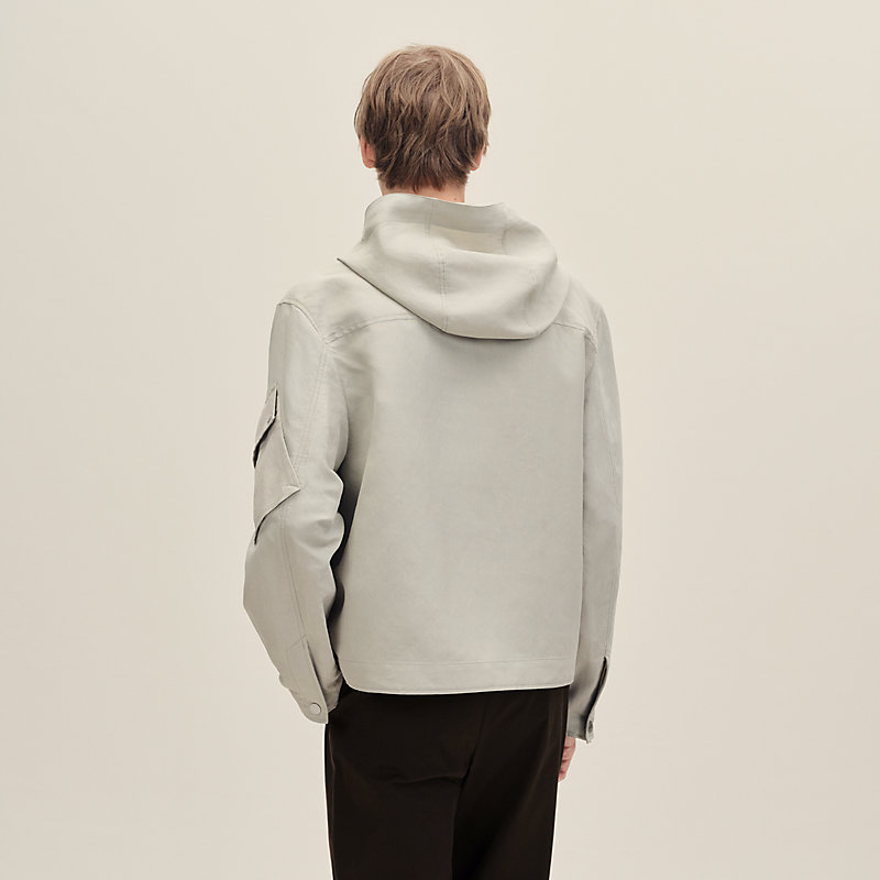 Zipped hooded jacket
