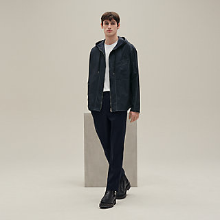 Zipped hooded jacket shirt | Hermès Macau SAR