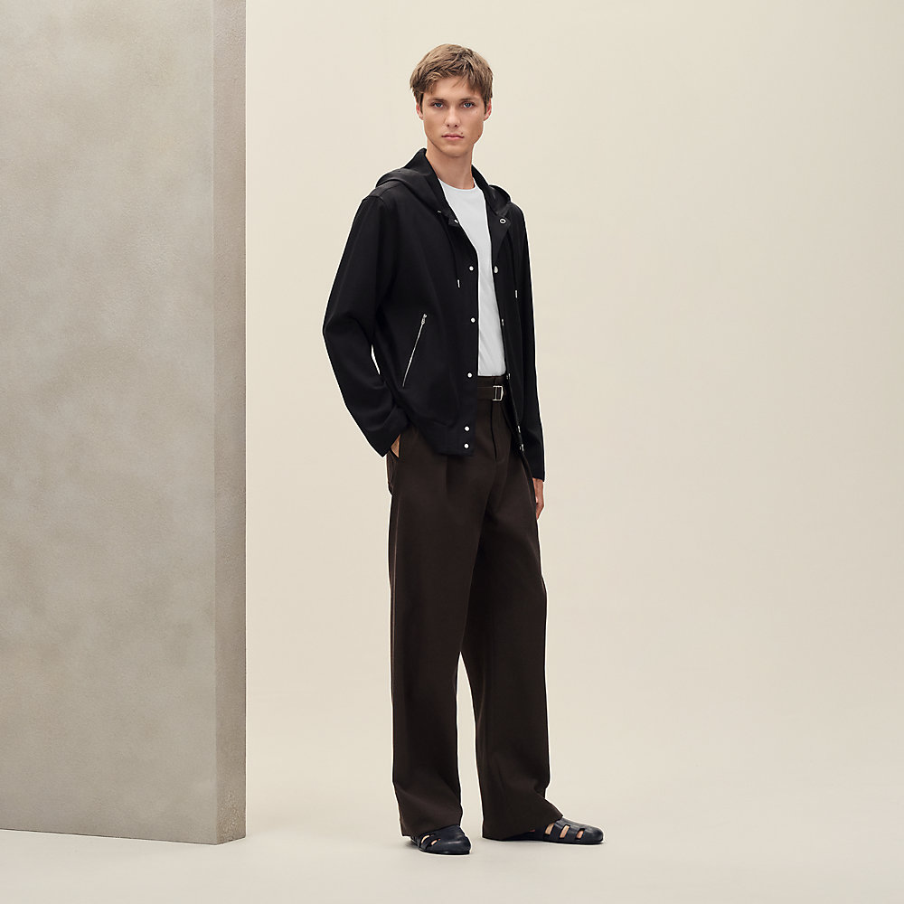 Zipped hooded jacket shirt | Hermès UK