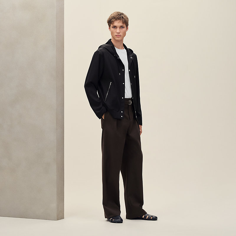 Zipped hooded jacket shirt | Hermès UK