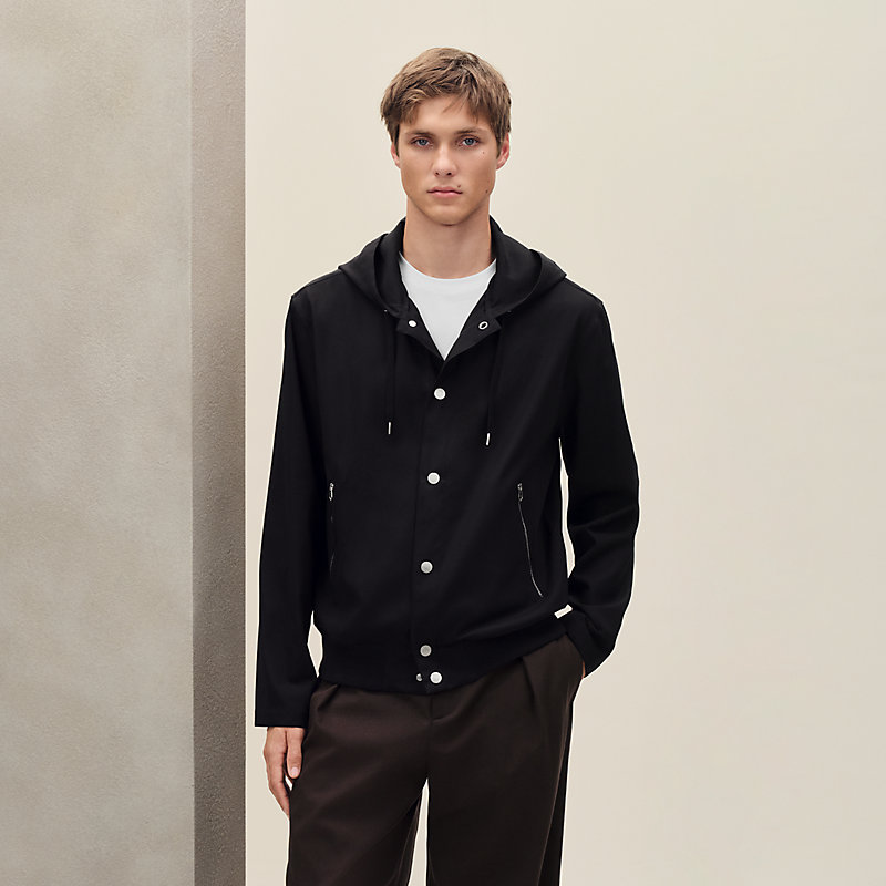 Zipped hooded jacket shirt | Hermès UK