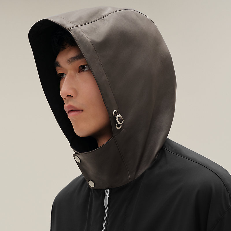 EsTes double zip leather hoodie イタリア製 EsTes double zip leather hoodie イタリア製