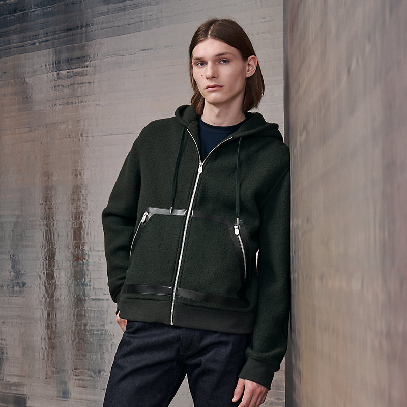 Zipped Hooded Sweater