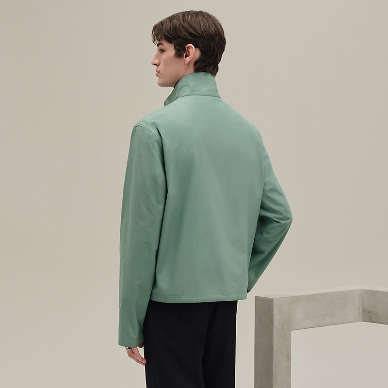 HERMES ジップアップジャケット カーキ HERMES ジップアップジャケット カーキ