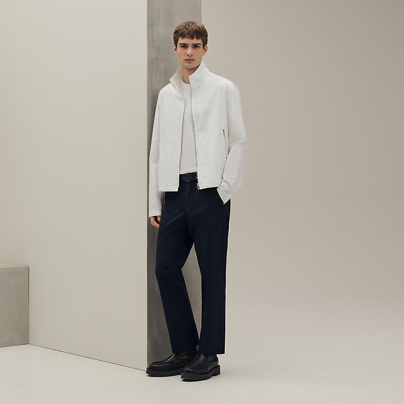 ジャケット・アウター 2020ss HERMES White blouson jacket Hermès Jacket, Size 38 FR