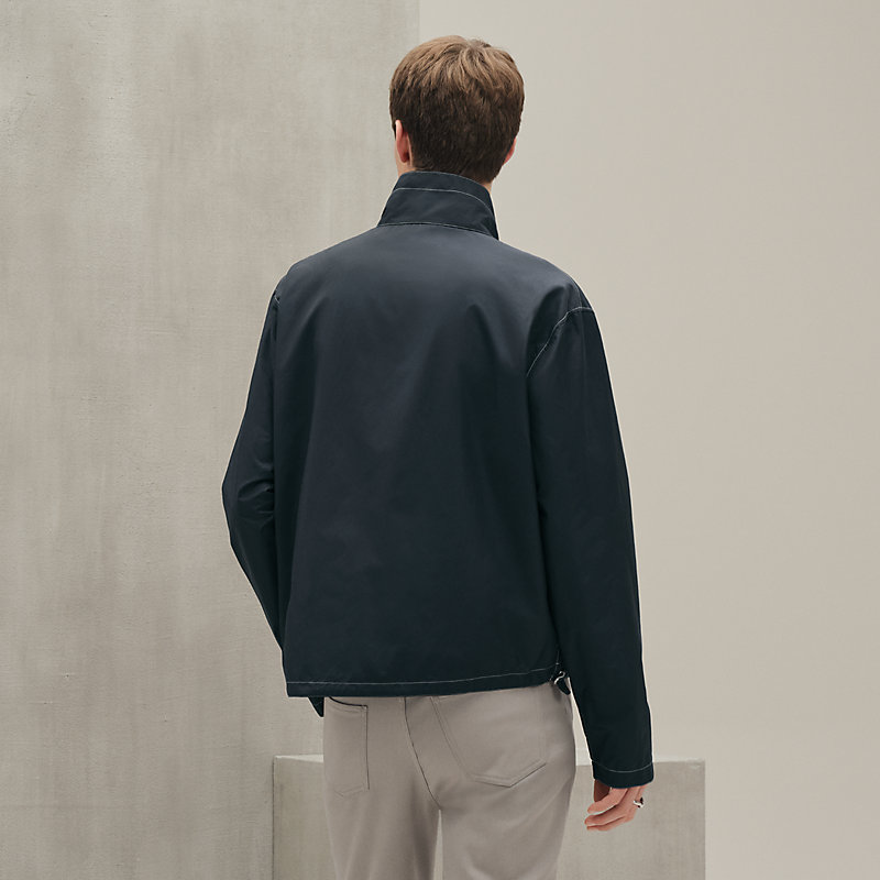 Zipped jacket shirt - Grey - 45 | Hermès Saudi Arabia