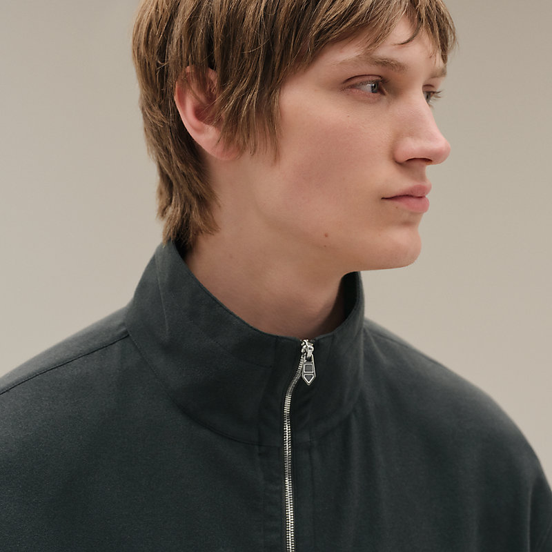 ジャケット・アウター HERMES zipup shirt jacket black Zipped jacket shirt | Hermès USA