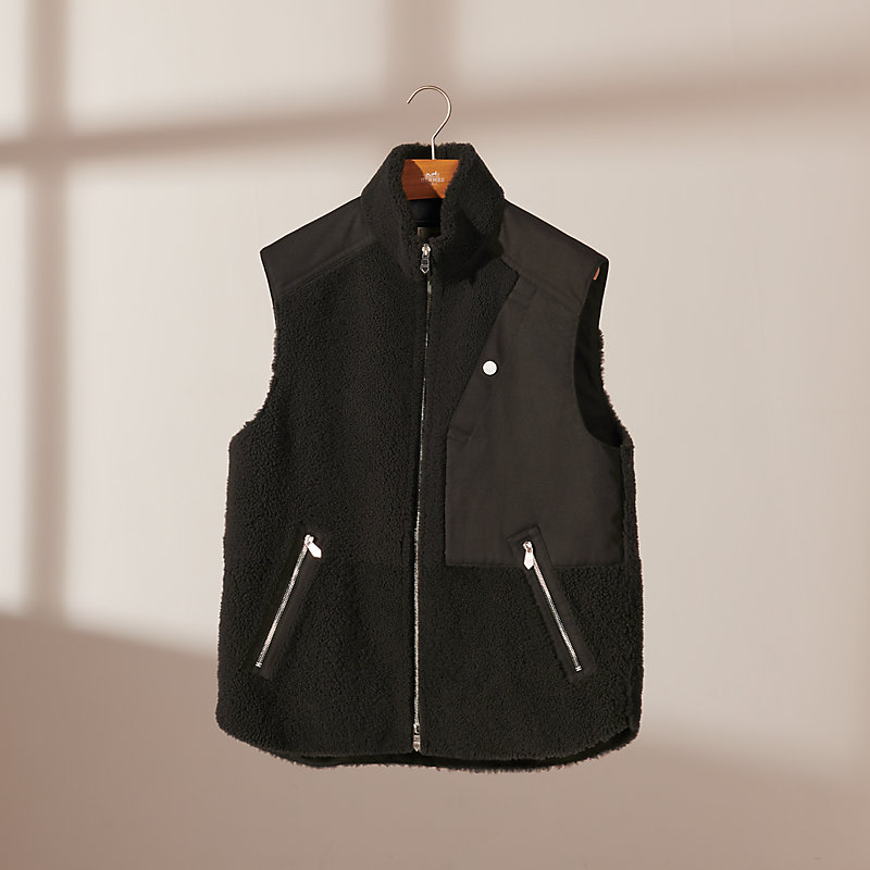 Zipped sleeveless vest | Hermès Australia