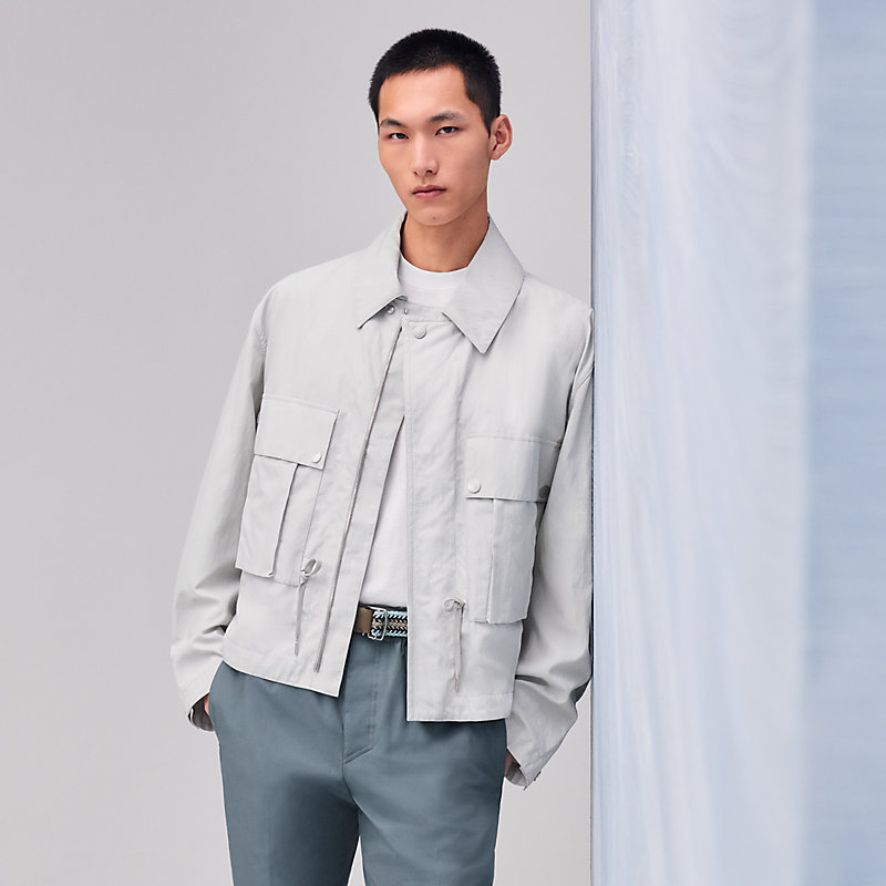 Zipped straight cut jacket