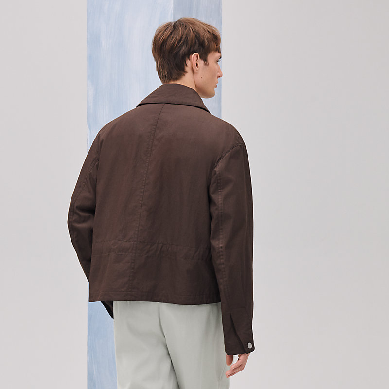 Zipped straight cut jacket