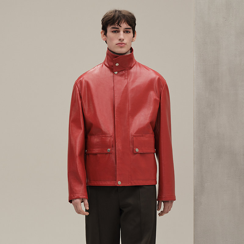 Zipped straight cut jacket - Beige - 58 | Hermès Macau SAR