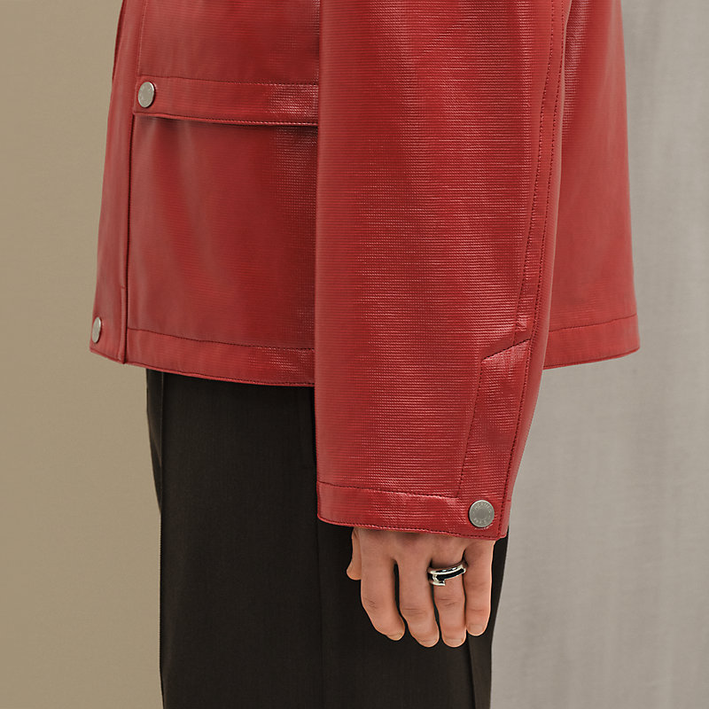 Zipped straight cut jacket - Beige - 58 | Hermès Macau SAR